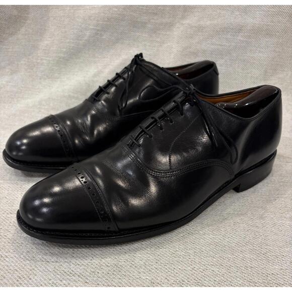 Allen Edmonds Byron Black Captoe Oxford Leather Dress Shoes Men's US 11 EEE WIDE - Picture 3 of 9